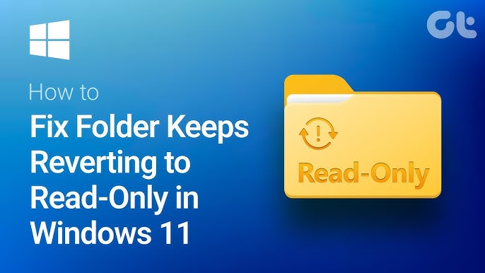 Is your folder locked read only keeps popping up message stuck? Here's how you can finally remove it.