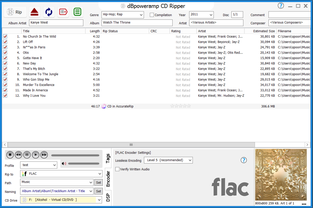 cd ripper to flac: Top software?