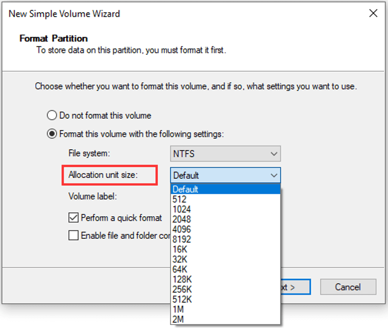 What is allocation unit size when formatting? A very simple explanation for your computers disk setup.